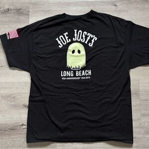 Joe Jost Pocket T-Shirt XL Black Long Beach CA Ghost Schooner Glows in the Dark